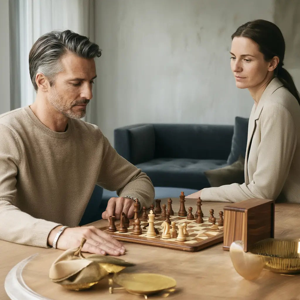 Échiquier en Bois de Cerisier | Jeu d'Échecs avec Pièces Sculptées | Élégance et Durabilité 5