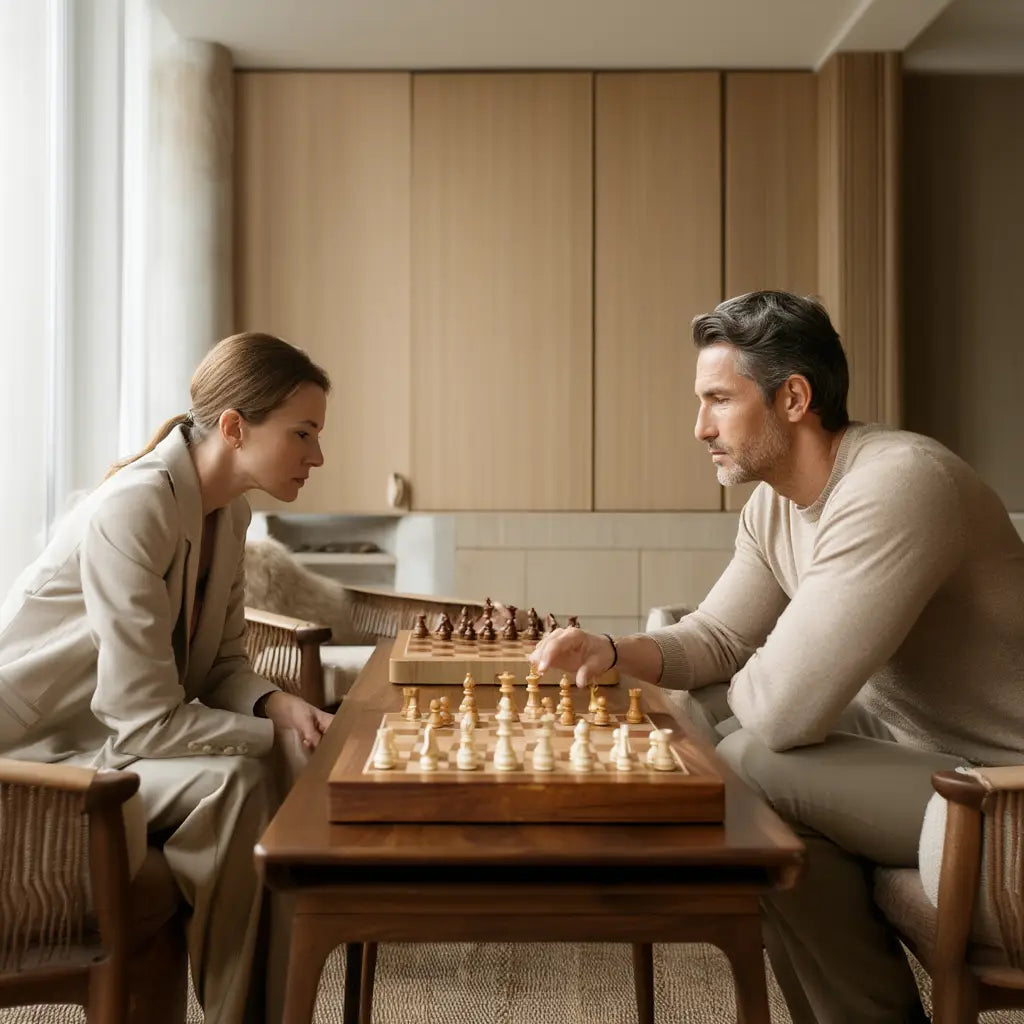 Échiquier en Bois Palissandre avec Coffre Laqué et Pièces Staunton – Jeu d'Échecs Élégant 6