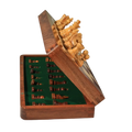 Coffret d'Échecs Pliant en Palissandre et Érable avec Magnétisme – 30 cm x 30 cm 1