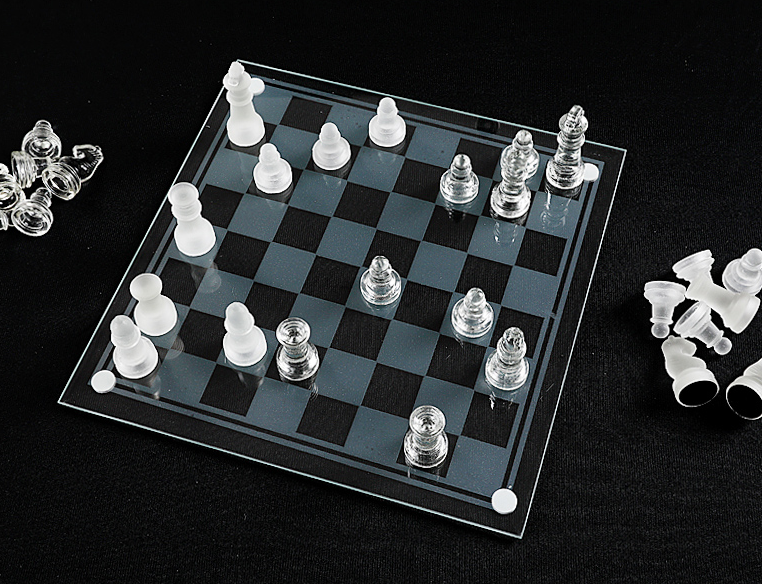 Échiquier en Verre K9 | Jeu d'Échecs Élégant avec Design Contemporain | Idéal pour Décoration et Jeu 6