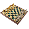 Jeu d'Échecs en Laiton avec Échiquier 36 x 36 cm - Mythologie Grecque, 32 pièces 1