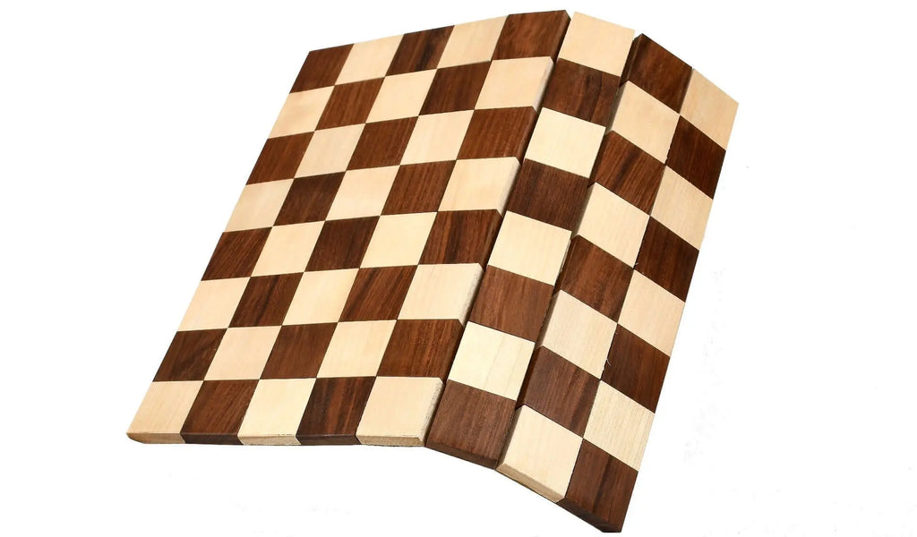 Échiquier en Bois de Sheesham | Surface de Jeu Enroulable Pratique pour Passionnés d'Échecs 4