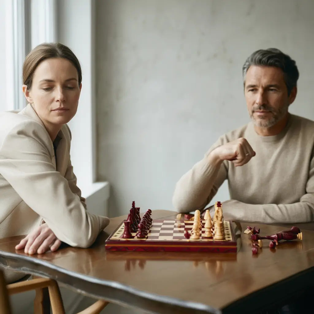 Jeu d'Échecs en Bois d'Acacia et Buis avec Finition Mate | Élégance et Durabilité pour Passionnés 2