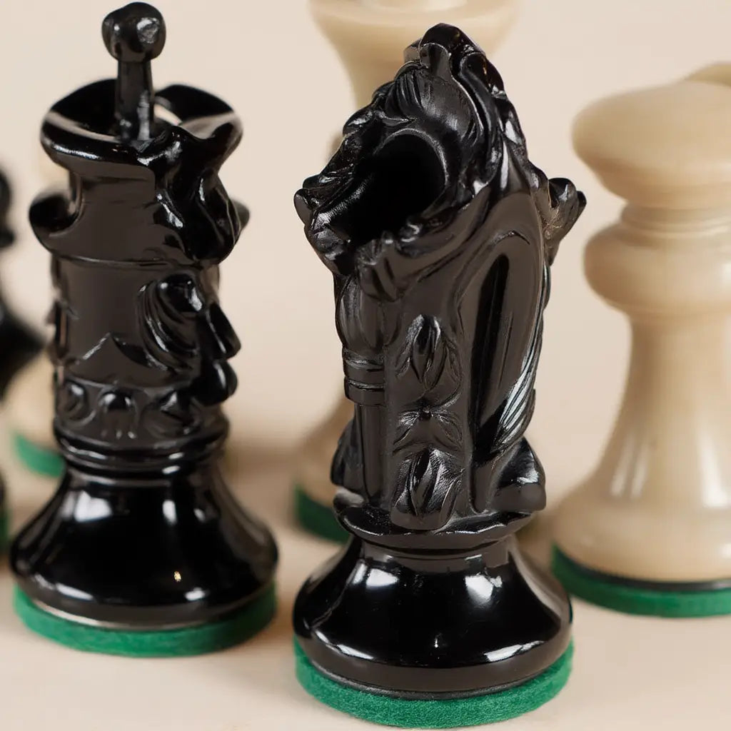 Échiquier Design Pliable en Bois de Hêtre avec Pièces Sculptées | Élégance et Praticité pour Passionnés 4