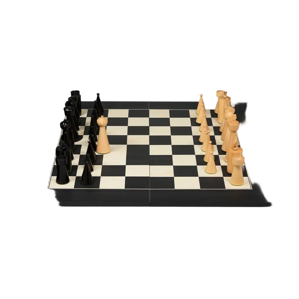Ensemble d'Échecs en Ébène et Buis avec Finition Mate | Plateau Spacieux pour Parties Stratégiques 7