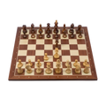 Échiquier en Bois d'Acajou | Ensemble de Tournoi avec Design Staunton | Élégance et Praticité 1