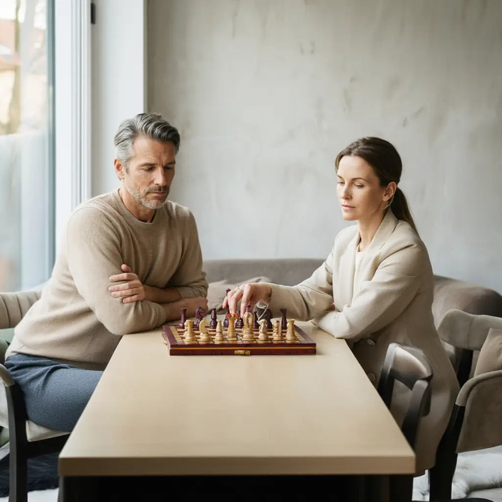 Jeu d'Échecs en Bois d'Acacia et Buis avec Finition Mate | Élégance et Durabilité pour Passionnés 6