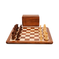 Échiquier en Bois de Cerisier | Jeu d'Échecs avec Pièces Sculptées | Élégance et Durabilité 1