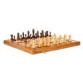 Jeu d'Échecs en Bois d'Acajou | Pièces Sculptées à la Main pour Passionnés 1