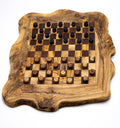 Jeu de Dames en Bois d'Olivier | Élégance Artisanale pour Moments Conviviaux 8