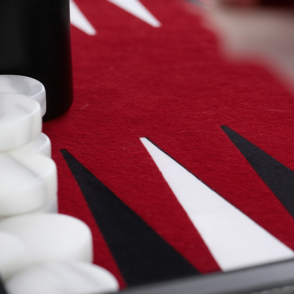Mallette de Backgammon en Simili Cuir Noir avec Intérieur en Velours | Design Élégant pour Parties Raffinées 3