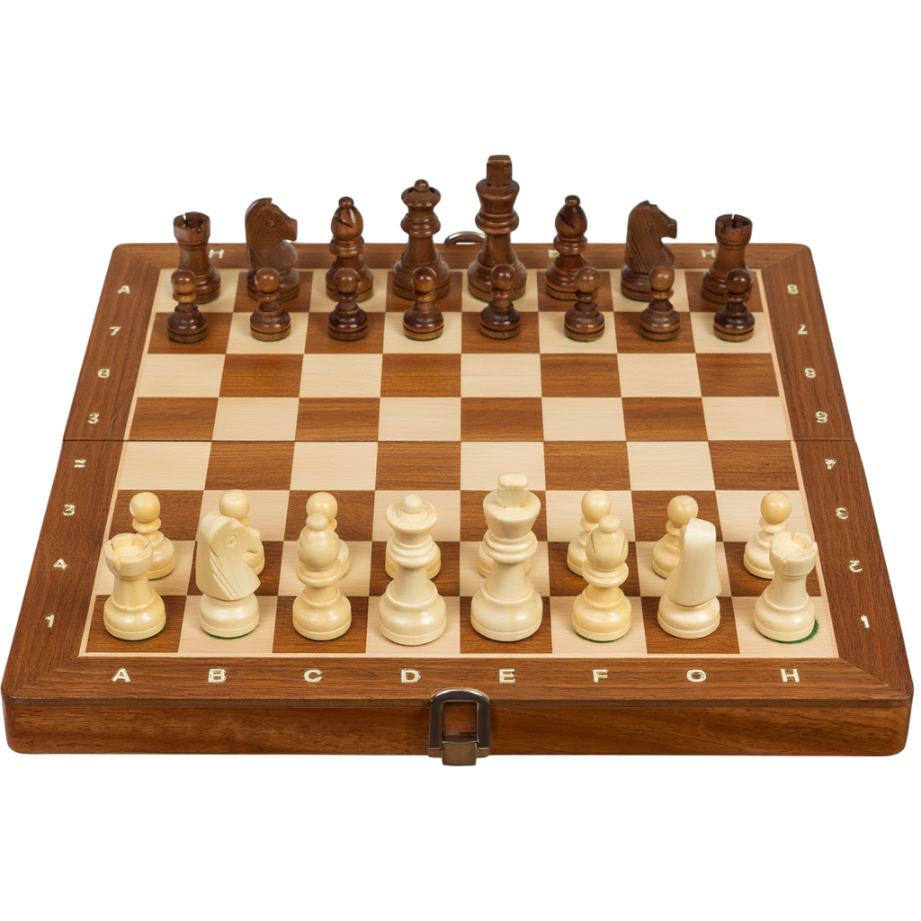 Échiquier Pliable Compact avec Rangement Intégré | Design Classique pour Jouer N'importe Où 1