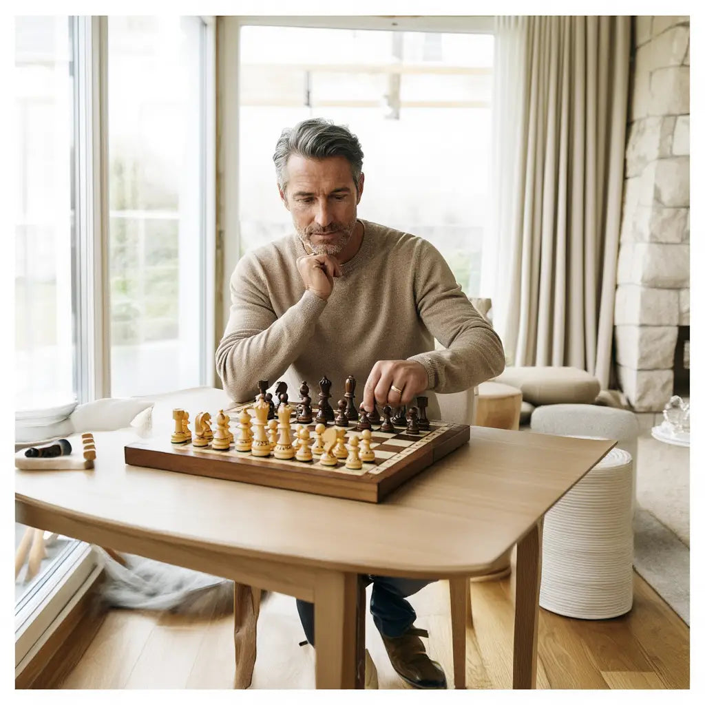 Jeu d'Échecs en Bois avec Compartiment de Rangement | Design Élégant pour Passionnés 3