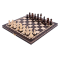 Échiquier en Bois de Charme | Ensemble d'Échecs Sculpté avec Compartiment de Rangement 1