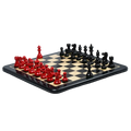 Échiquier en Bois Élégant | Jeu d'Échecs avec Pièces Sculptées pour Passionnés de Stratégie 1