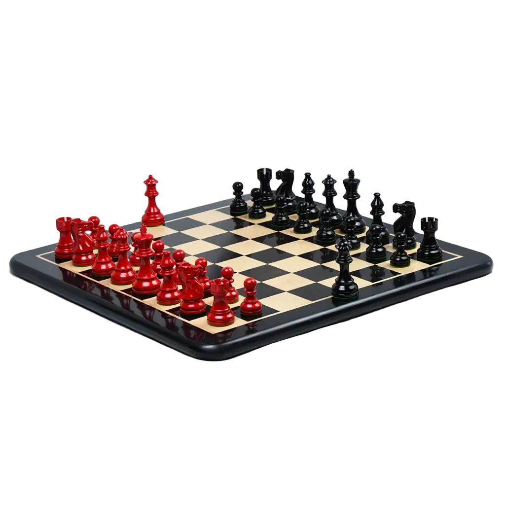 Échiquier en Bois Élégant | Jeu d'Échecs avec Pièces Sculptées pour Passionnés de Stratégie 1
