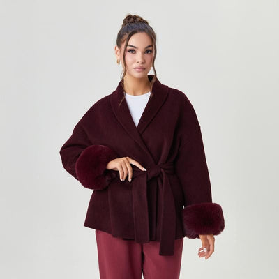 Vienna™ Fur-Cuff Coat