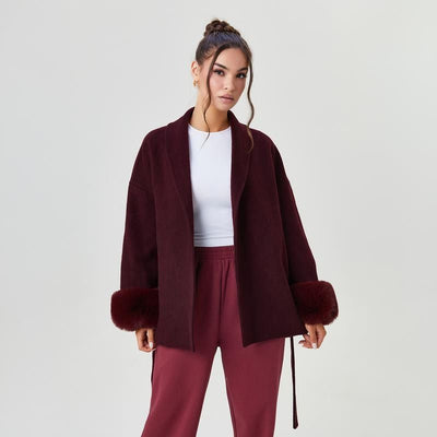 Vienna™ Fur-Cuff Coat
