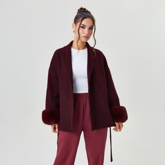 Vienna™ Fur-Cuff Coat
