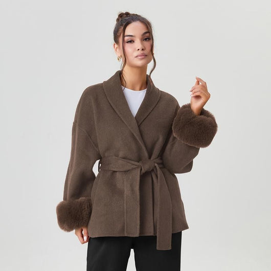Vienna™ Fur-Cuff Coat