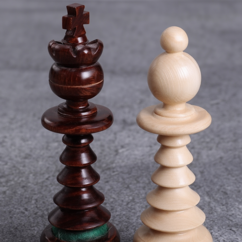 Échiquier Design Pliable en Bois de Hêtre avec Pièces Sculptées | Élégance et Praticité pour Passionnés
