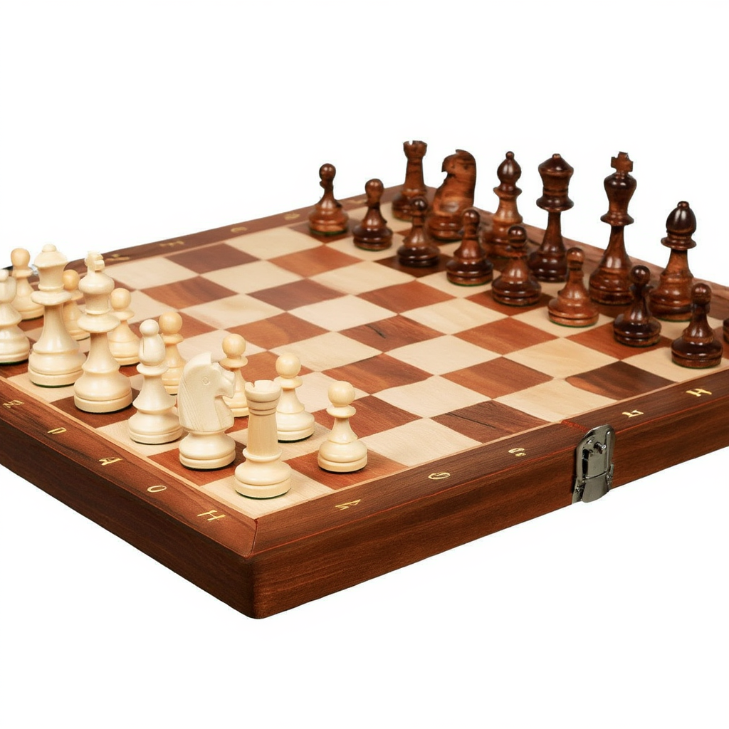 Échiquier Pliable Compact avec Rangement Intégré | Design Classique pour Jouer N'importe Où 13