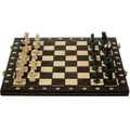 Jeu D'Échecs en Bois | Échiquier Pliant avec Pièces Sculptées à la Main | Élégance pour Parties Intemporelles 1