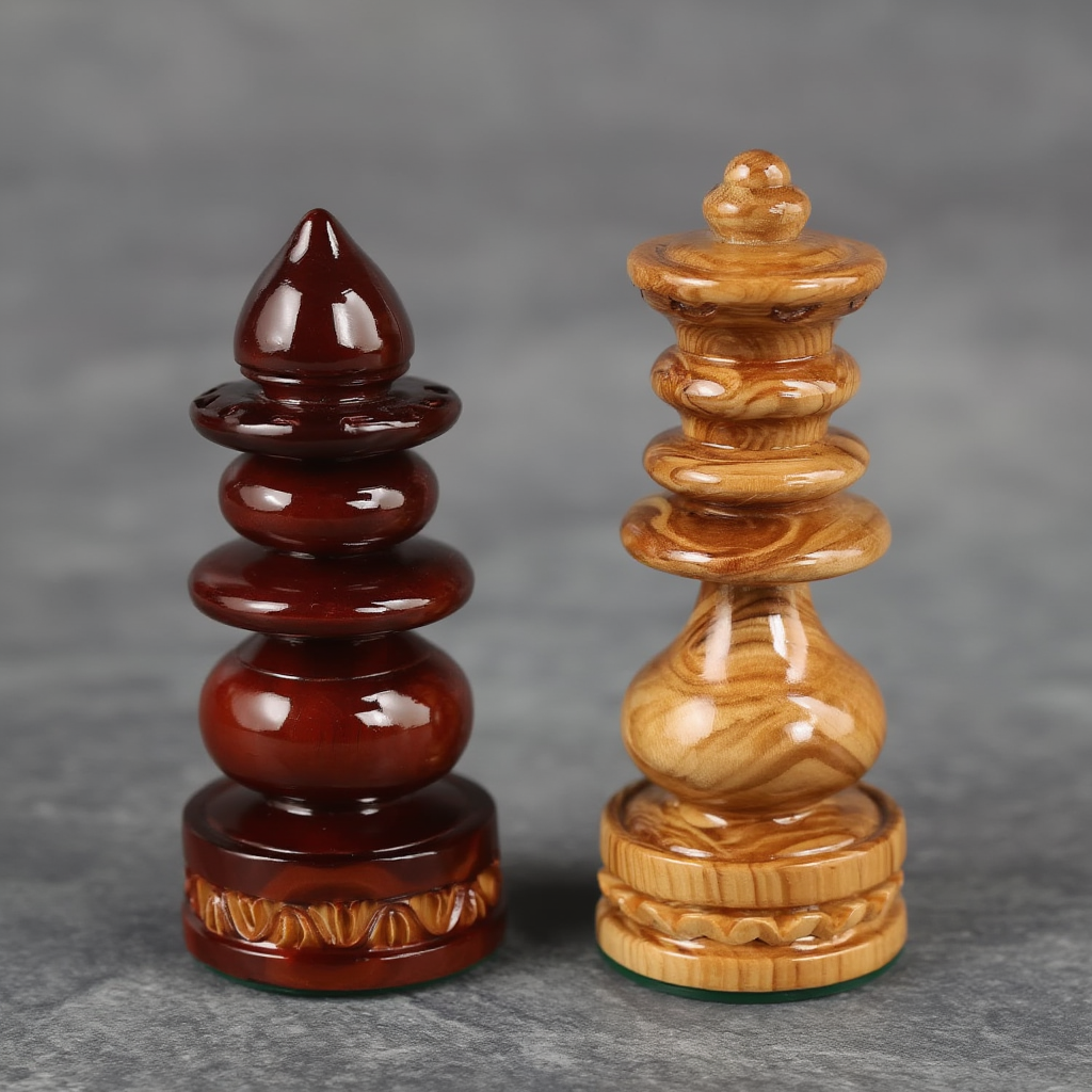 Jeu d'Échecs en Bois avec Compartiment de Rangement | Design Élégant pour Passionnés
