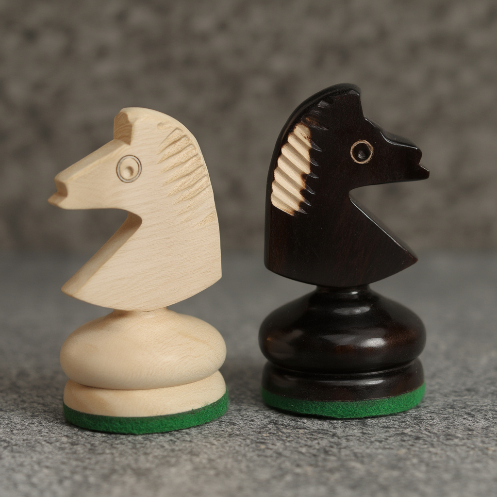 Échiquier en Bois | Échiquier Pliable en Sycomore et Charme | Élégance et Praticité pour Joueurs