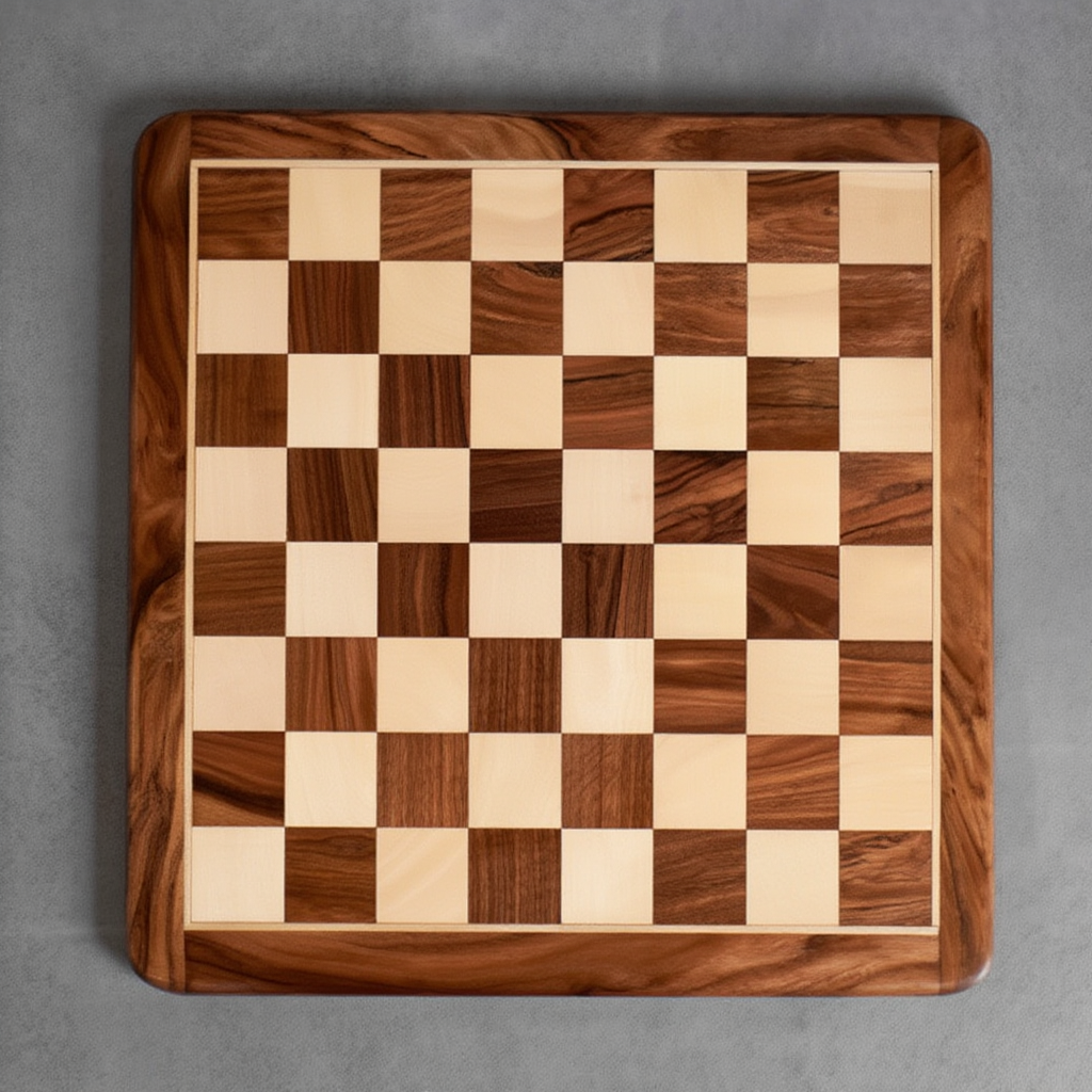Échiquier en Bois de Cerisier | Jeu d'Échecs avec Pièces Sculptées | Élégance et Durabilité