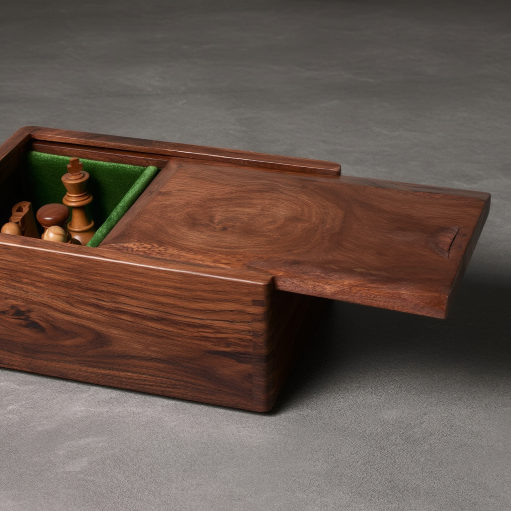 Échiquier en Bois de Cerisier | Jeu d'Échecs avec Pièces Sculptées | Élégance et Durabilité
