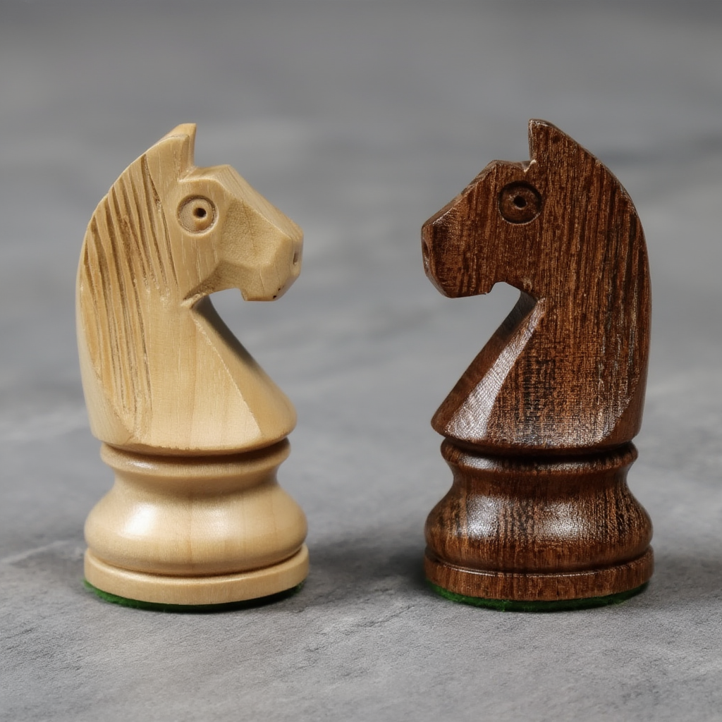 Échiquier Design Pliable en Bois de Hêtre avec Pièces Sculptées | Élégance et Praticité pour Passionnés